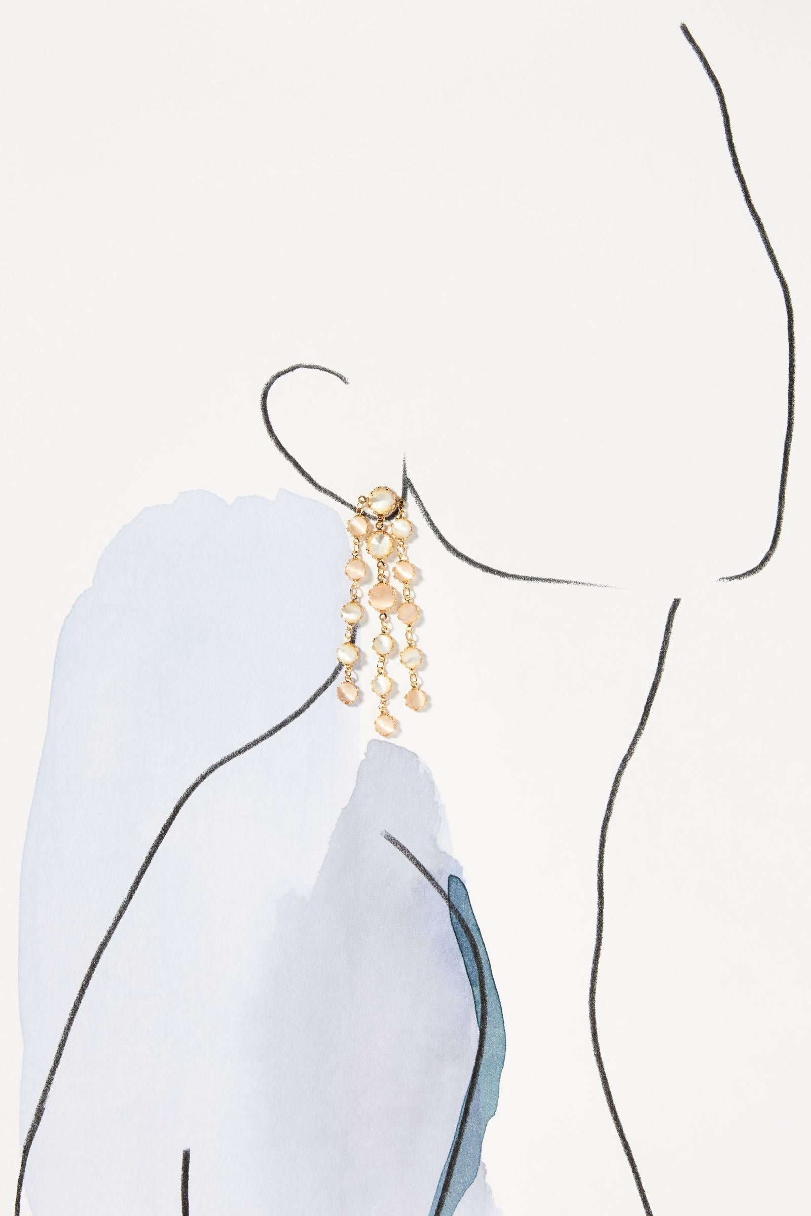 Crystal Fringe Drop Earrings