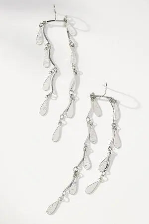 Double Flutter Fringe Drop Earrings