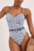 Load image into Gallery viewer, By Anthropologie Jodie Belted One-Piece Swimsuit
