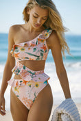 Load image into Gallery viewer, PQ Swim One-Shoulder Ruffle Cutout One-Piece Swimsuit
