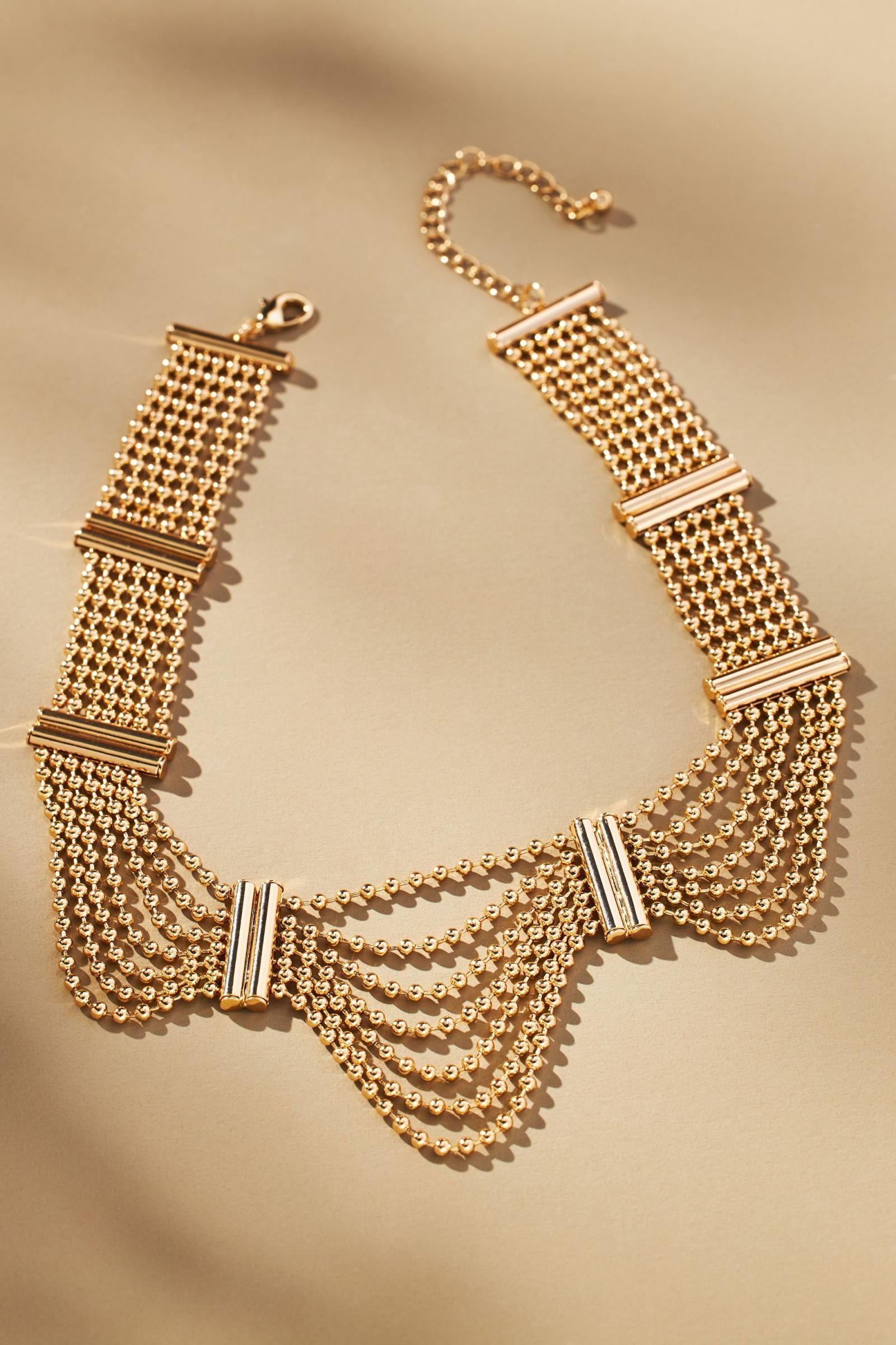 Crystal Layered Collar Necklace