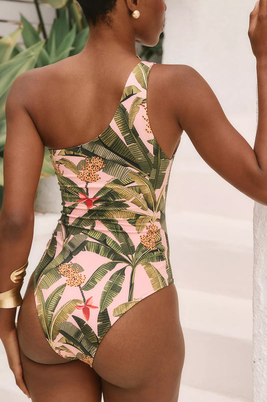 Farm Rio One-Shoulder One-Piece Swimsuit