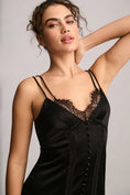 Load image into Gallery viewer, By Anthropologie Lace Button-Front Slip Dress
