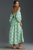 Load image into Gallery viewer, Let Me Be Off-The-Shoulder Printed Maxi Dress
