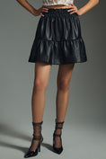 Load image into Gallery viewer, The Somerset Mini Skirt: Faux Leather Edition
