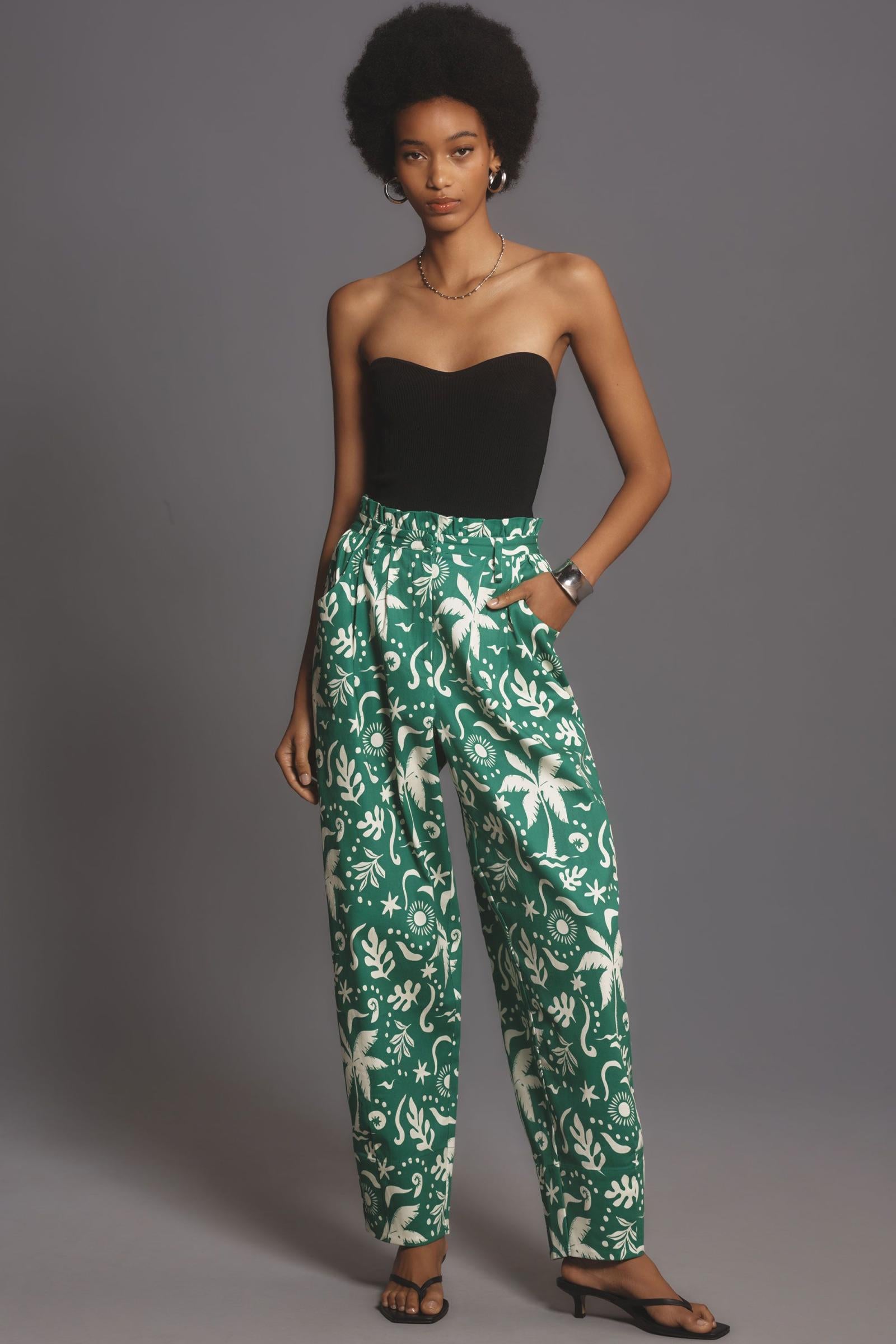 Corey Lynn Calter Paperbag Barrel Pants