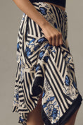 Load image into Gallery viewer, Maeve Silky Asymmetrical Midi Skirt
