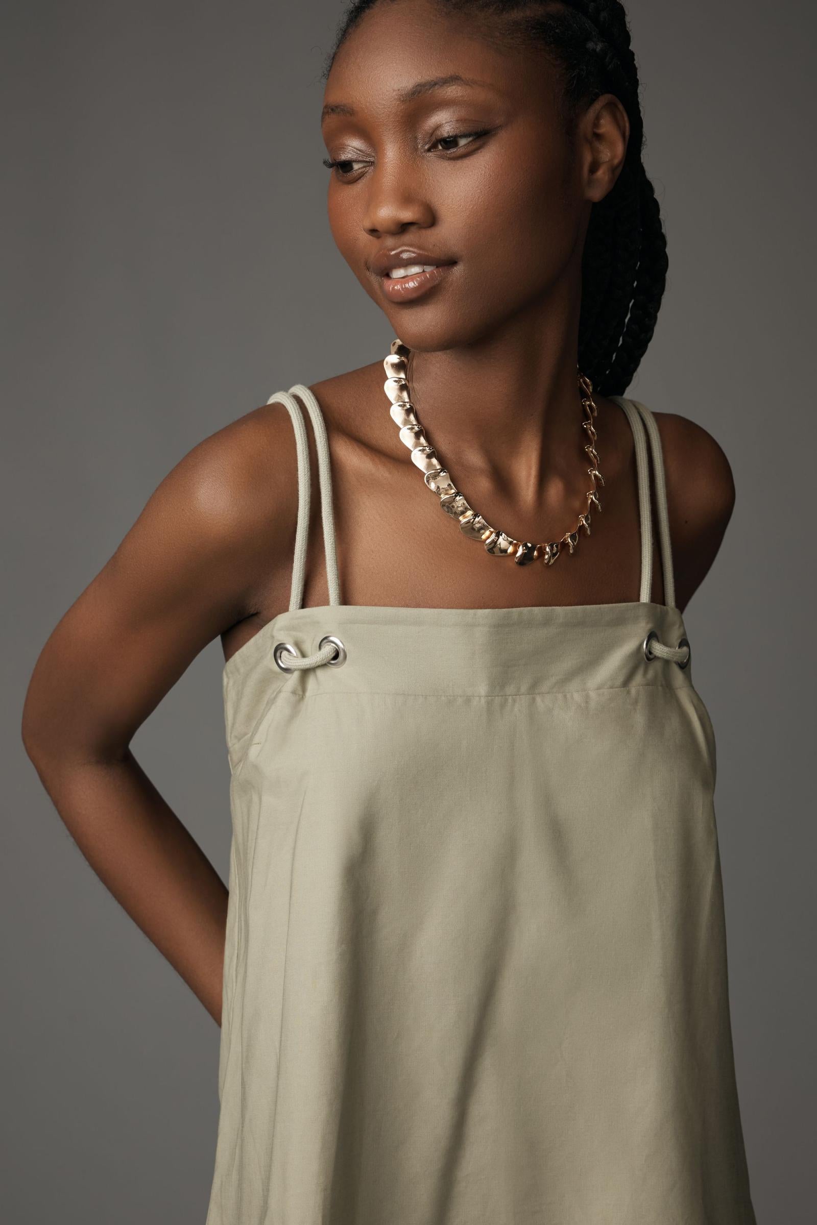 By Anthropologie Rope-Strap Swing Tank