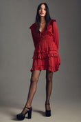 Load image into Gallery viewer, By Anthropologie Tiered Ruffled Mini Dress
