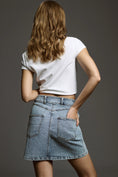 Load image into Gallery viewer, Pilcro Denim Mini Skirt
