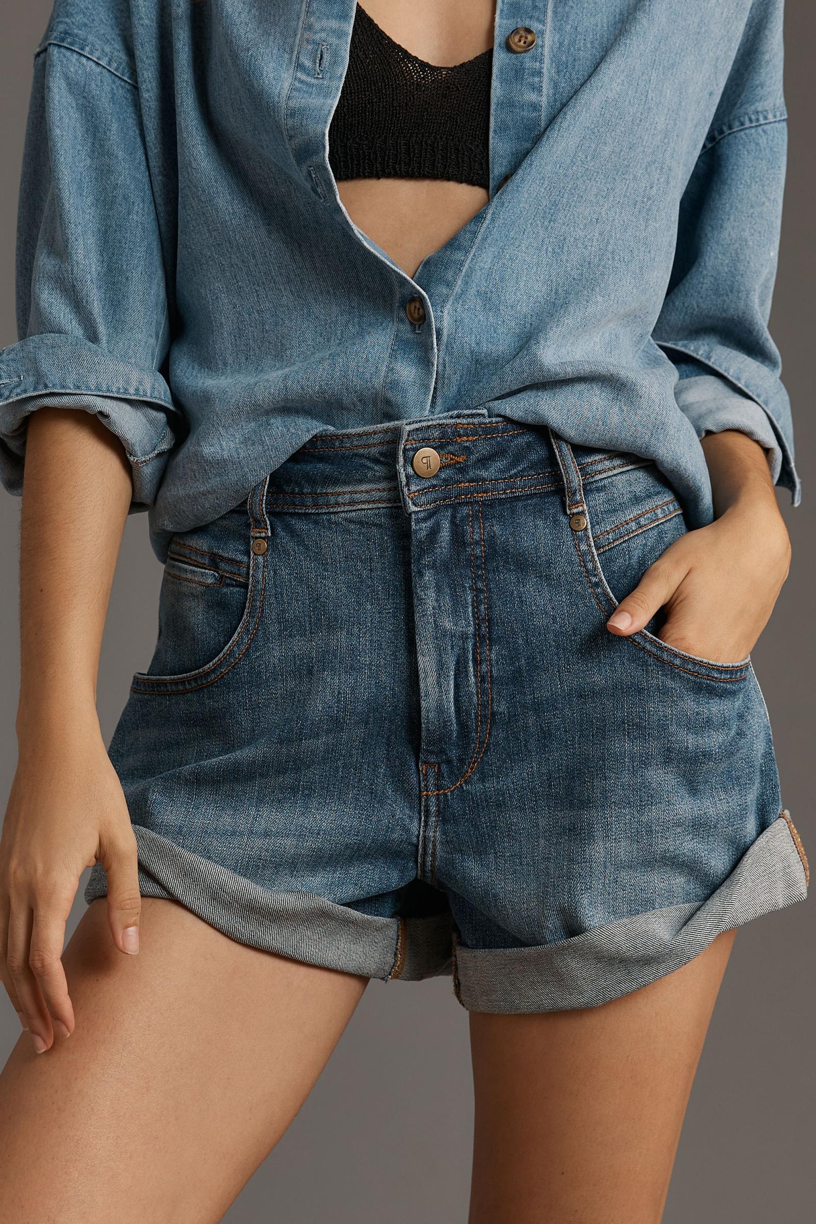 Pilcro Rolled Denim Shorts