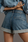 Load image into Gallery viewer, Pilcro Rolled Denim Shorts
