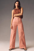 Load image into Gallery viewer, The Delaney Clean-Seamed High-Rise Wide-Leg Jeans by Maeve
