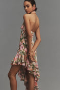 Load image into Gallery viewer, ASTR The Label Asymmetrical Halter Floral Midi Dress
