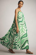 Load image into Gallery viewer, Farm Rio x Anthropologie Square-Neck Pleated A-Line Midi Dress
