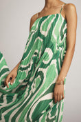 Load image into Gallery viewer, Farm Rio x Anthropologie Square-Neck Pleated A-Line Midi Dress
