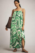 Load image into Gallery viewer, Farm Rio x Anthropologie Square-Neck Pleated A-Line Midi Dress
