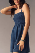 Load image into Gallery viewer, Pilcro Smocked Denim Romper
