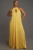 Load image into Gallery viewer, Hutch Halter Pleated Maxi Dress
