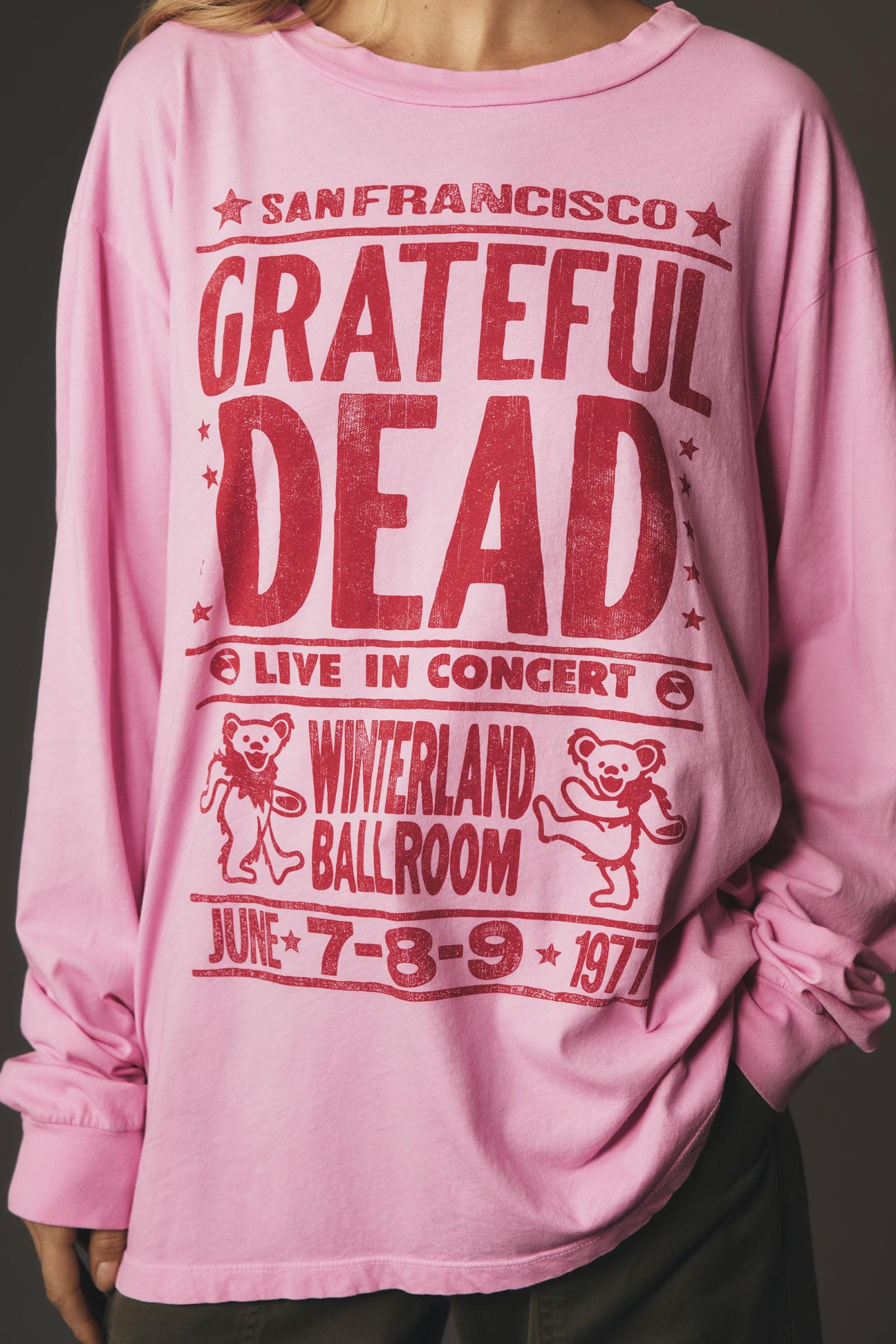 Letluv Grateful Dead Concert Long-Sleeve Graphic Tee