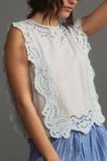 Load image into Gallery viewer, By Anthropologie Cutwork Lace Hanky Blouse
