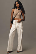 Load image into Gallery viewer, By Anthropologie High-Waist Rope Belt Linen Pants
