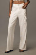 Load image into Gallery viewer, By Anthropologie High-Waist Rope Belt Linen Pants
