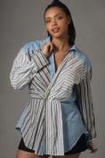 Load image into Gallery viewer, Pilcro Reworked Mixed Stripe Buttondown Shirt
