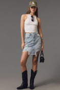 Load image into Gallery viewer, Pilcro Frayed Denim Mini Skirt
