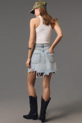 Load image into Gallery viewer, Pilcro Frayed Denim Mini Skirt
