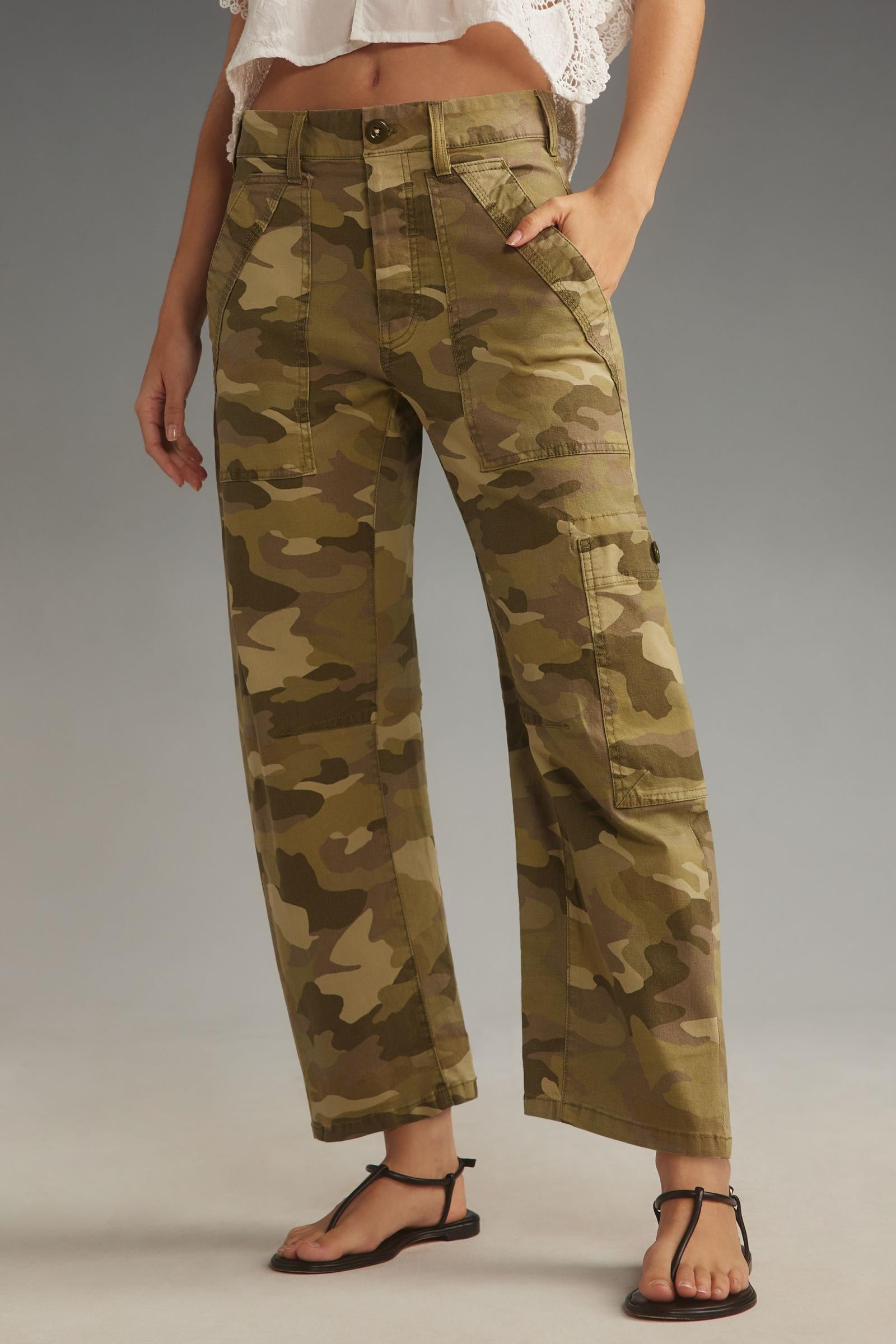 The Millie Low-Slung Barrel Pants by Pilcro