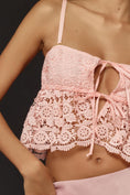 Load image into Gallery viewer, By Anthropologie Strapless Crochet Lace Top
