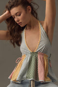 Load image into Gallery viewer, By Anthropologie Tie-Neck Mixed Ruffle Tank
