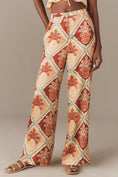 Load image into Gallery viewer, Farm Rio x Anthropologie Pineapple Satin Wide-Leg Pants
