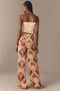 Load image into Gallery viewer, Farm Rio x Anthropologie Pineapple Satin Wide-Leg Pants
