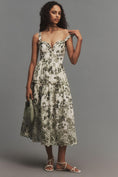 Load image into Gallery viewer, By Anthropologie Sleeveless Sweetheart A-Line Midi Dress
