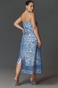 Load image into Gallery viewer, By Anthropologie Strapless Embroidered Lace Midi Dress
