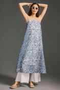 Load image into Gallery viewer, By Anthropologie Strapless Embroidered Lace Midi Dress
