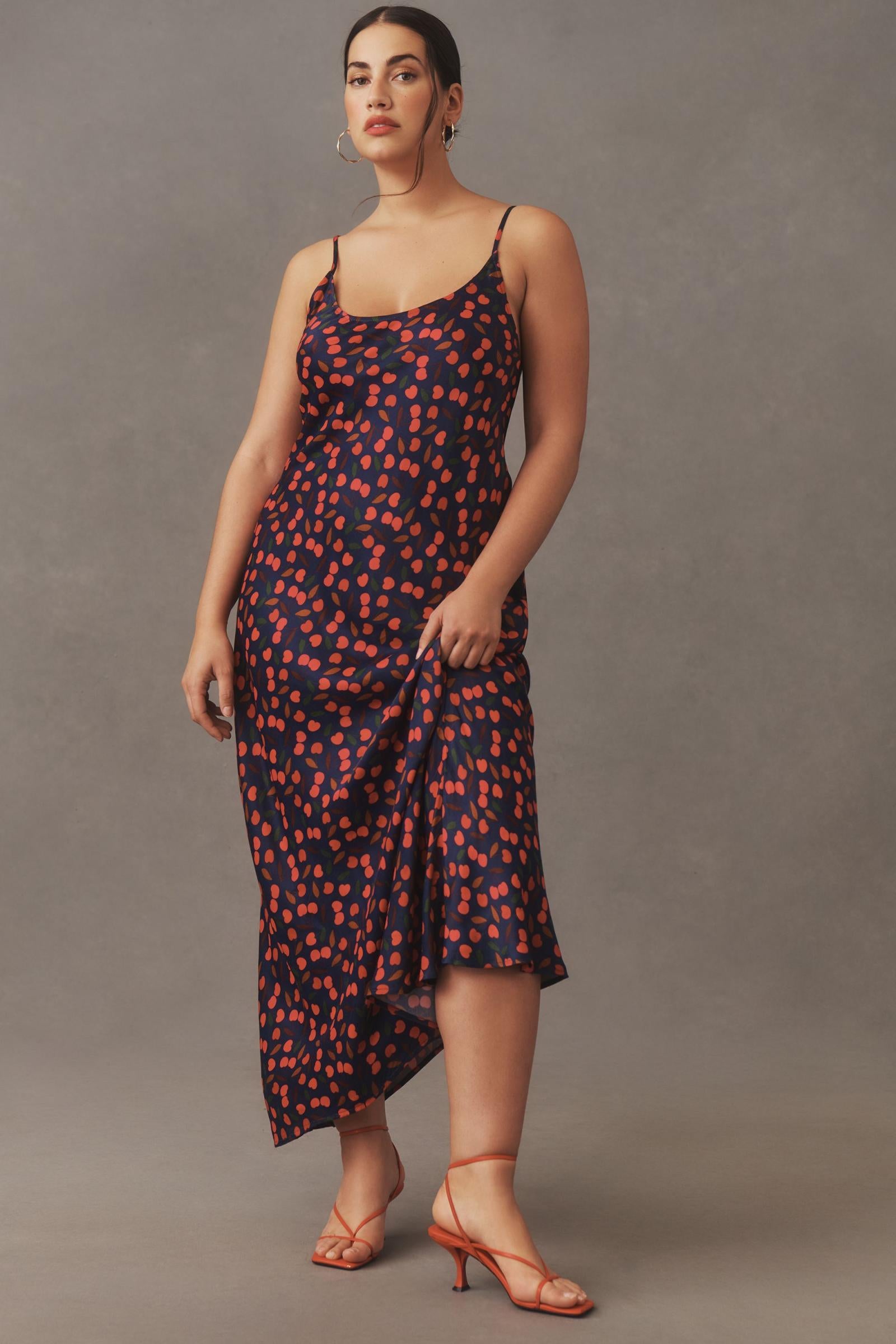 Conditions Apply Elva Printed Midi Slip Dress