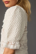 Load image into Gallery viewer, By Anthropologie Puff-Sleeve Lace Blouse
