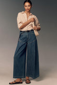 Load image into Gallery viewer, Pilcro Seamed Flounce High-Rise Wide-Leg Jeans
