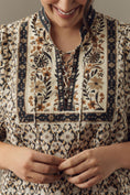 Load image into Gallery viewer, By Anthropologie Pleated Puff-Sleeve Blouse
