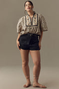 Load image into Gallery viewer, By Anthropologie Pleated Puff-Sleeve Blouse
