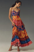 Load image into Gallery viewer, Farm Rio x Anthropologie Button-Front Tiered Maxi Dress
