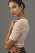 Load image into Gallery viewer, Maeve Ribbed Sweater Tee
