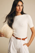 Load image into Gallery viewer, Maeve Ribbed Sweater Tee
