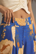 Load image into Gallery viewer, Farm Rio x Anthropologie Floral Satin Wide-Leg Trousers
