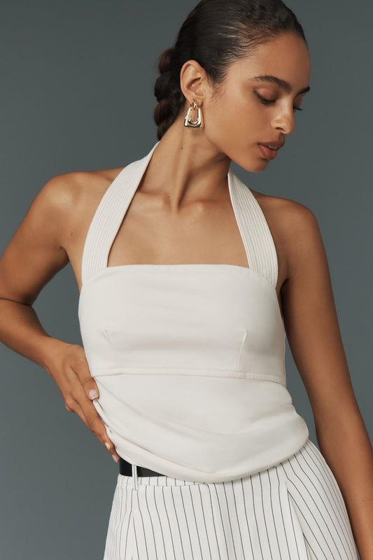 By Anthropologie Structured Halter Top