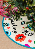 Load image into Gallery viewer, Furbish Studio - Embroidered Tree Skirt - No Peeking
