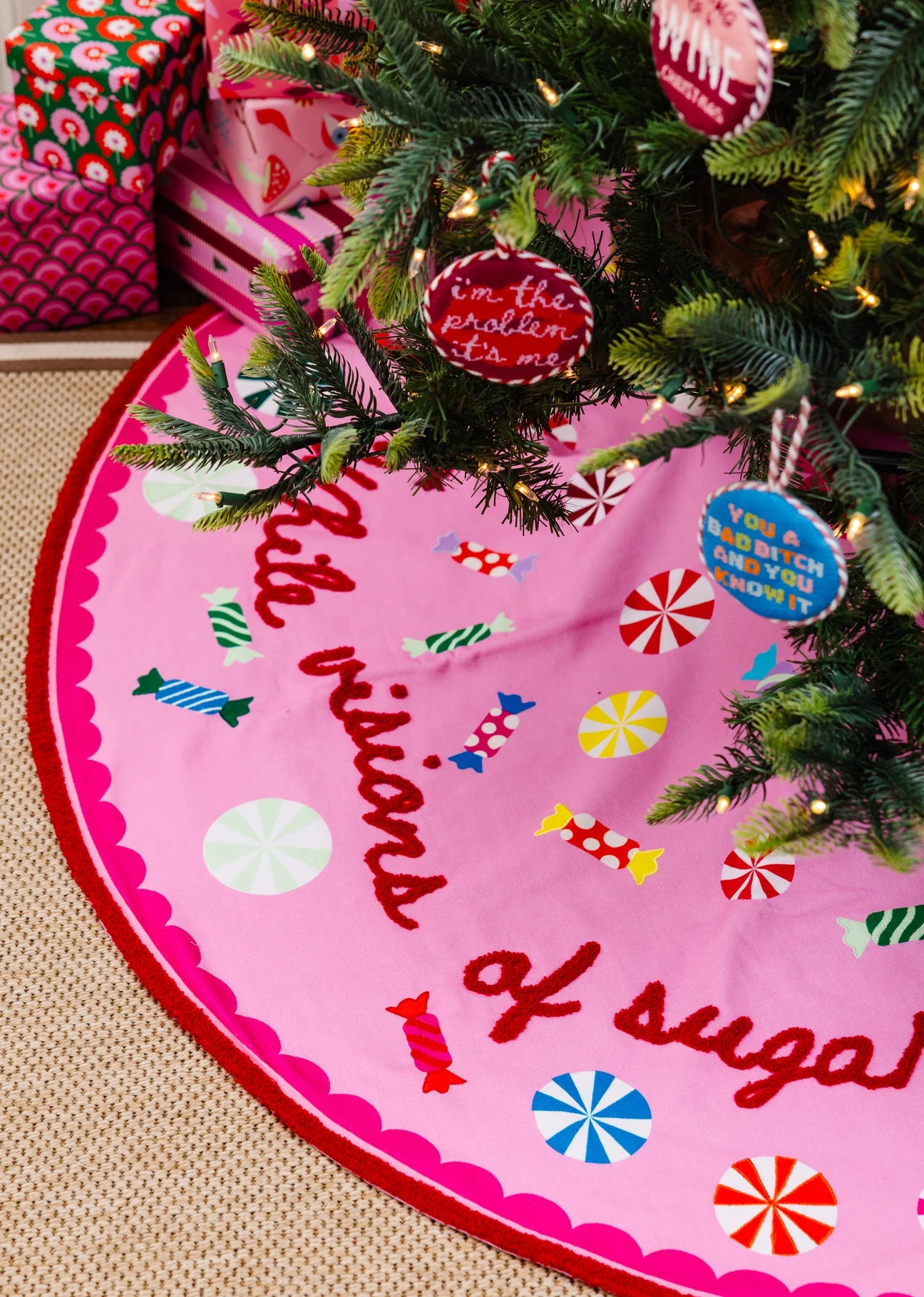 Embroidered Tree Skirt